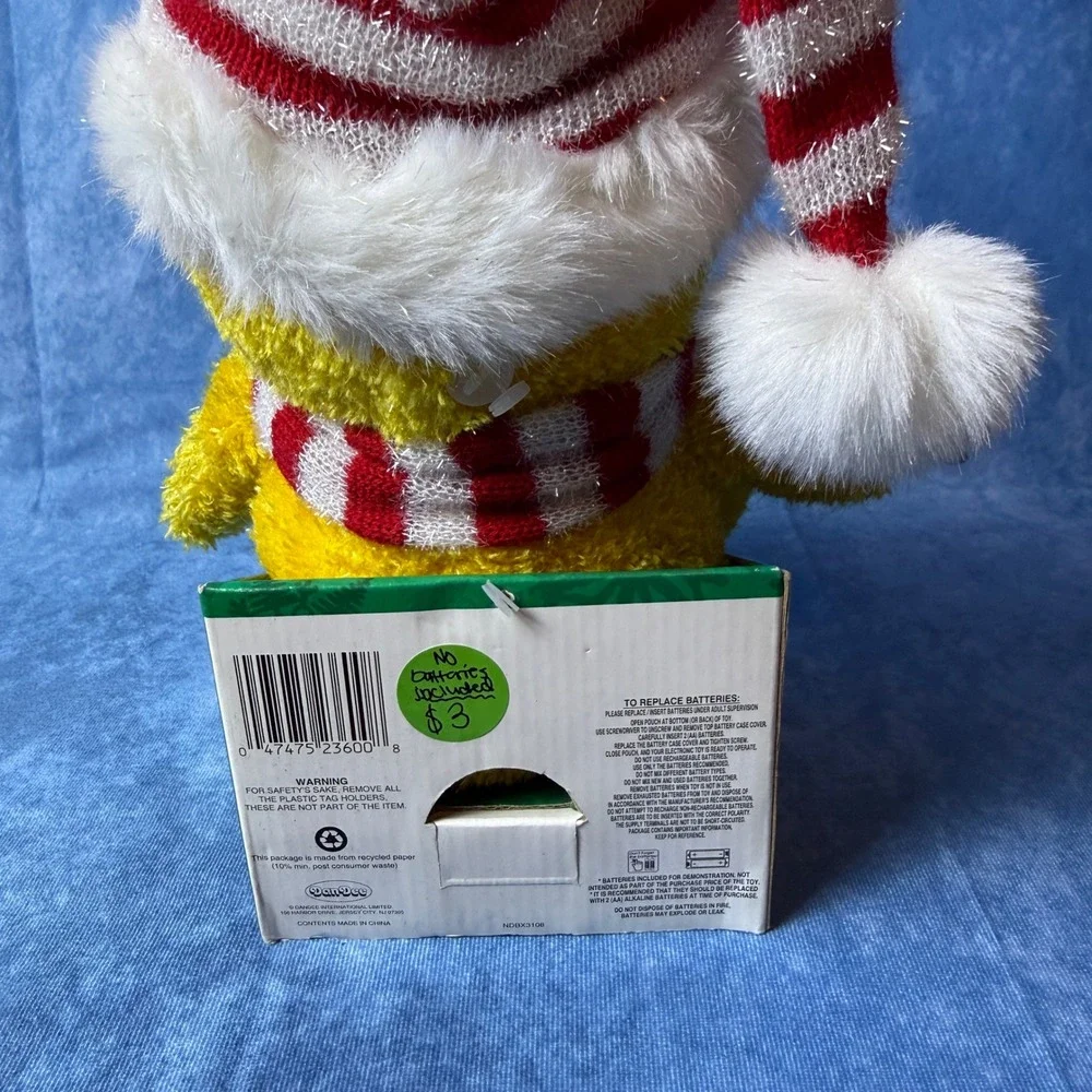 Vintage Dan Dee Singing Dancing Christmas Plush Teddy Bear Tested Works w/ Box